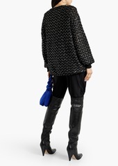 Missoni - Sequin-embellished metallic crochet-knit sweater - Black - IT 38