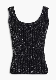 Missoni - Sequin-embellished ribbed-knit tank - Black - IT 36