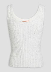 Missoni - Sequin-embellished ribbed-knit tank - White - IT 40
