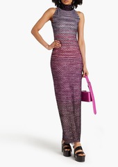 Missoni - Embellished crochet-knit maxi dress - Pink - IT 40