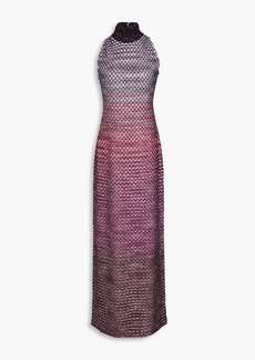 Missoni - Embellished crochet-knit maxi dress - Pink - IT 42