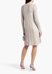 Missoni - Sequin-embellished striped ribbed-knit dress - Purple - IT 38