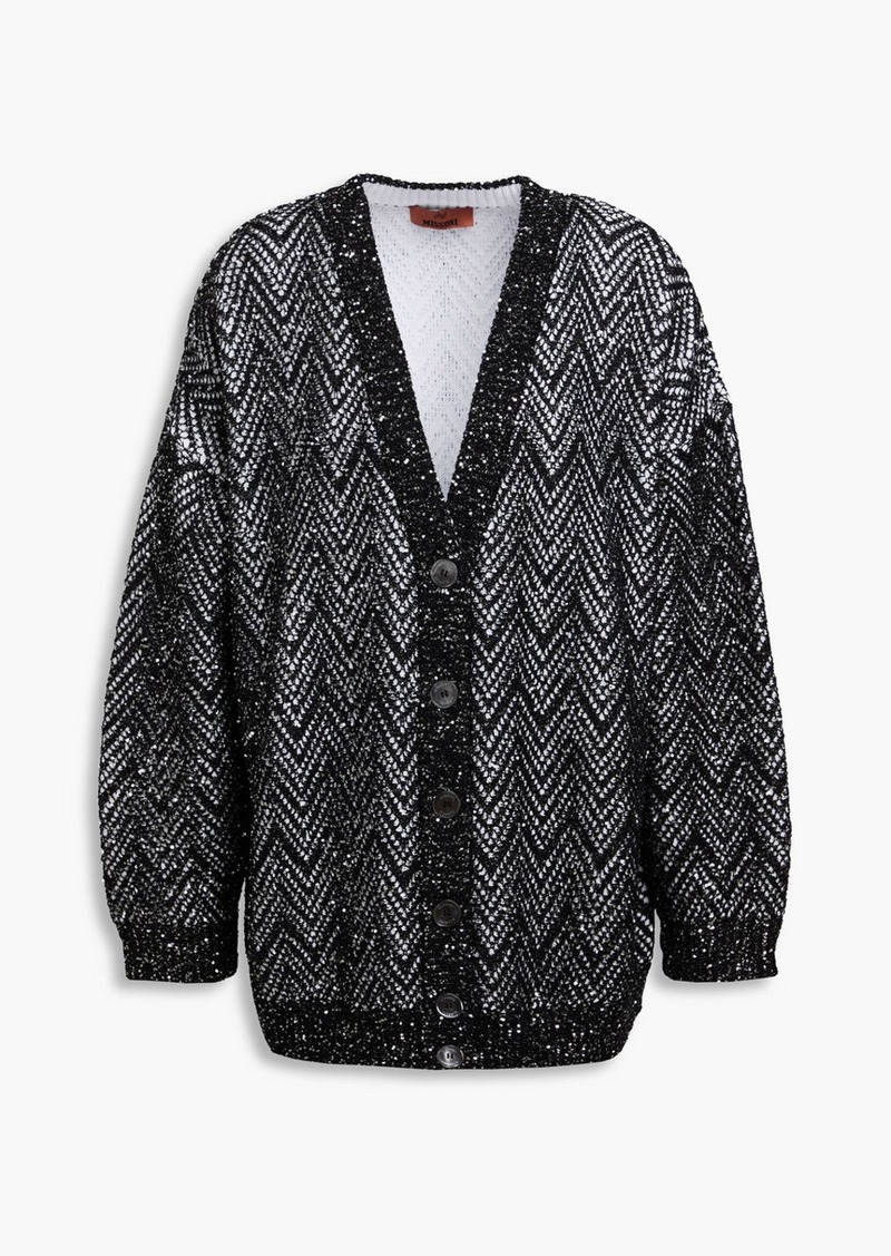 Missoni - Sequined crochet-knit cardigan - Black - S