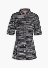 Missoni - Space-dyed cotton-jersey shirt - Black - IT 38