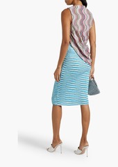 Missoni - Space-dyed crochet-knit pencil skirt - Blue - IT 38