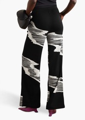 Missoni - Space-dyed intarsia wool wide-leg pants - Black - IT 40