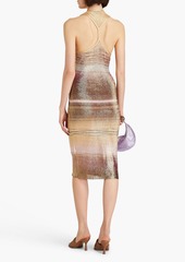 Missoni - Space-dyed metallic knitted midi dress - Metallic - IT 38