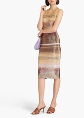 Missoni - Space-dyed metallic knitted midi dress - Metallic - IT 38