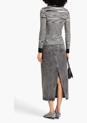 Missoni - Space-dyed ribbed cashmere and silk-blend sweater - Black - IT 36