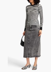 Missoni - Space-dyed ribbed cashmere and silk-blend sweater - Black - IT 36