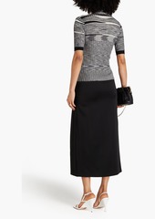 Missoni - Space-dyed ribbed cashmere and silk-blend turtleneck top - Black - IT 42