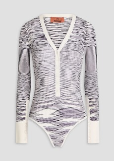 Missoni - Space-dyed ribbed-knit bodysuit - White - IT 40