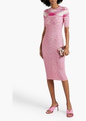 Missoni - Space-dyed ribbed-knit midi dress - Pink - IT 40