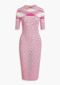 Missoni - Space-dyed ribbed-knit midi dress - Pink - IT 38
