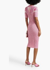 Missoni - Space-dyed ribbed-knit midi dress - Pink - IT 44