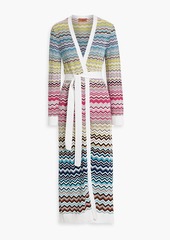 Missoni - Striped crochet-knit cotton-blend cardigan - White - IT 42