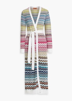 Missoni - Striped crochet-knit cotton-blend cardigan - White - IT 38