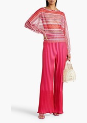 Missoni - Striped crochet-knit top - Pink - IT 38