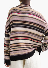 Missoni - Striped crochet-knit turtleneck sweater - White - IT 38