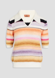 Missoni - Striped knitted polo sweater - White - IT 42