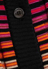 Missoni - Striped ribbed cotton-blend cardigan - Orange - IT 36