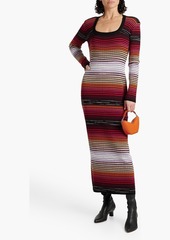 Missoni - Striped ribbed cotton-blend maxi dress - Orange - IT 46
