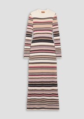 Missoni - Striped silk-blend maxi dress - White - IT 38