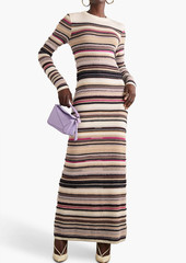 Missoni - Striped silk-blend maxi dress - White - IT 38