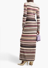 Missoni - Striped silk-blend maxi dress - White - IT 38