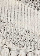 Missoni - Tasseled striped ribbed-knit scarf - White - OneSize