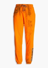 Missoni - Tie-dyed cotton-terry track pants - Orange - IT 42