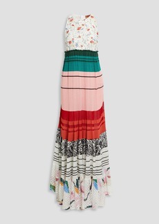 Missoni - Tiered printed crochet-knit maxi dress - Multicolor - IT 40
