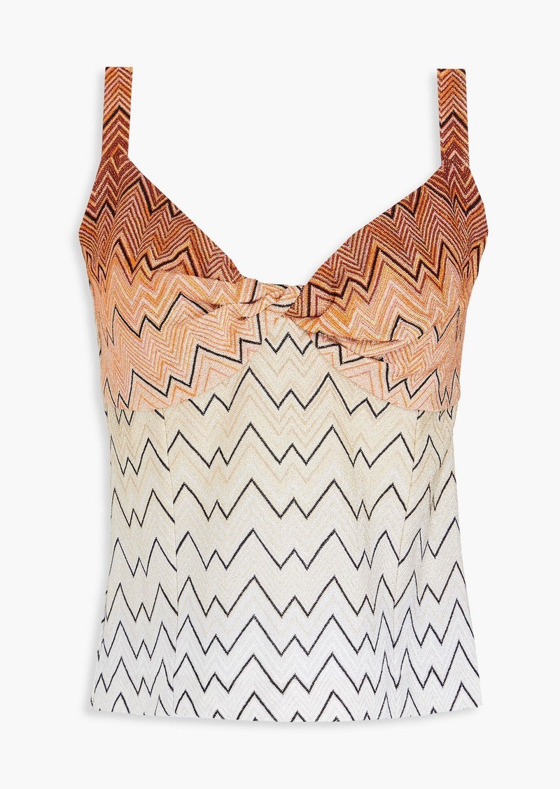 Missoni - Twisted metallic knitted top - Neutral - IT 38