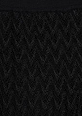 Missoni - Crochet-knit wool-blend wide-leg pants - Black - IT 48