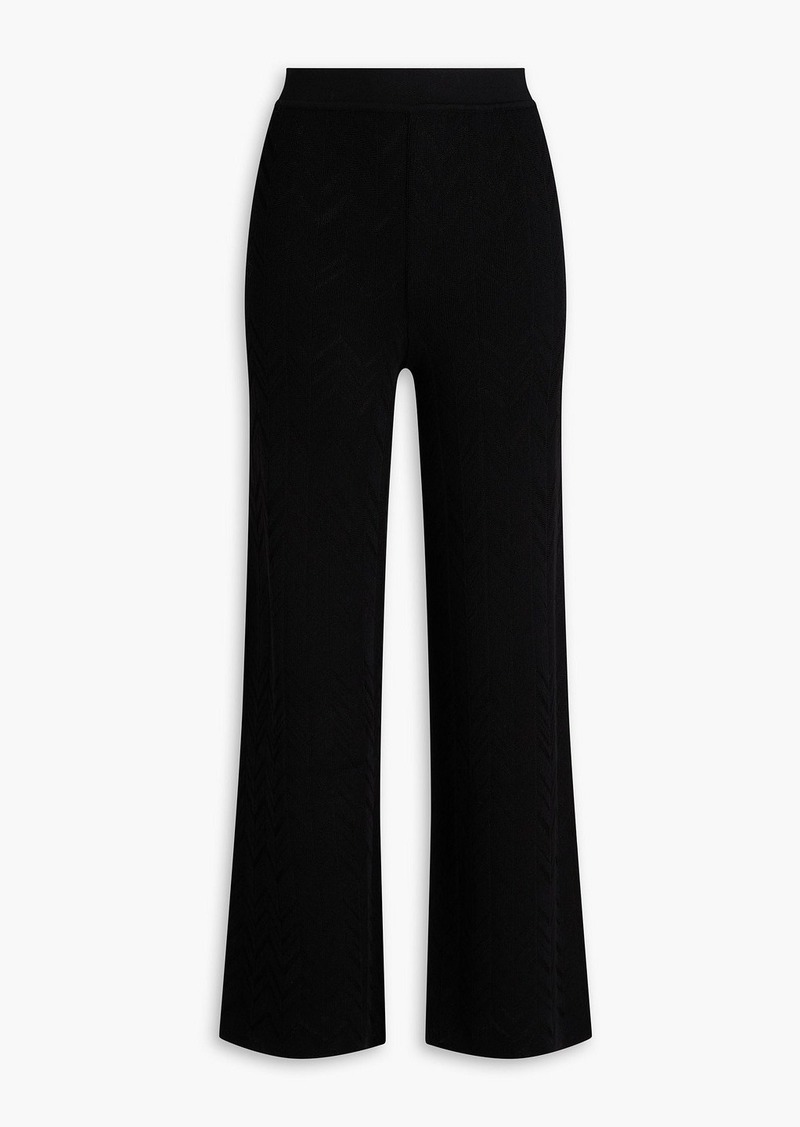 Missoni - Wool-blend flared pants - Black - IT 36