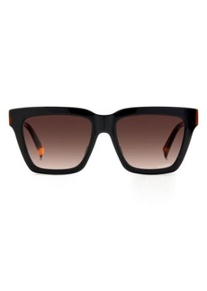 Missoni 55mm Rectangular Sunglasses
