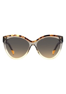 Missoni 57mm Gradient Cat Eye Sunglasses