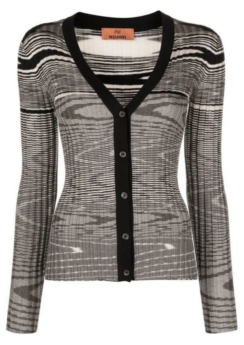 MISSONI Buttoned cashmere and silk blend cardigan