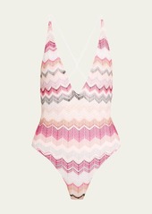 Missoni Chevron One-Piece Swimsuit