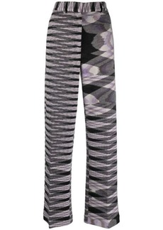 MISSONI Cotton and wool blend high waist trousers