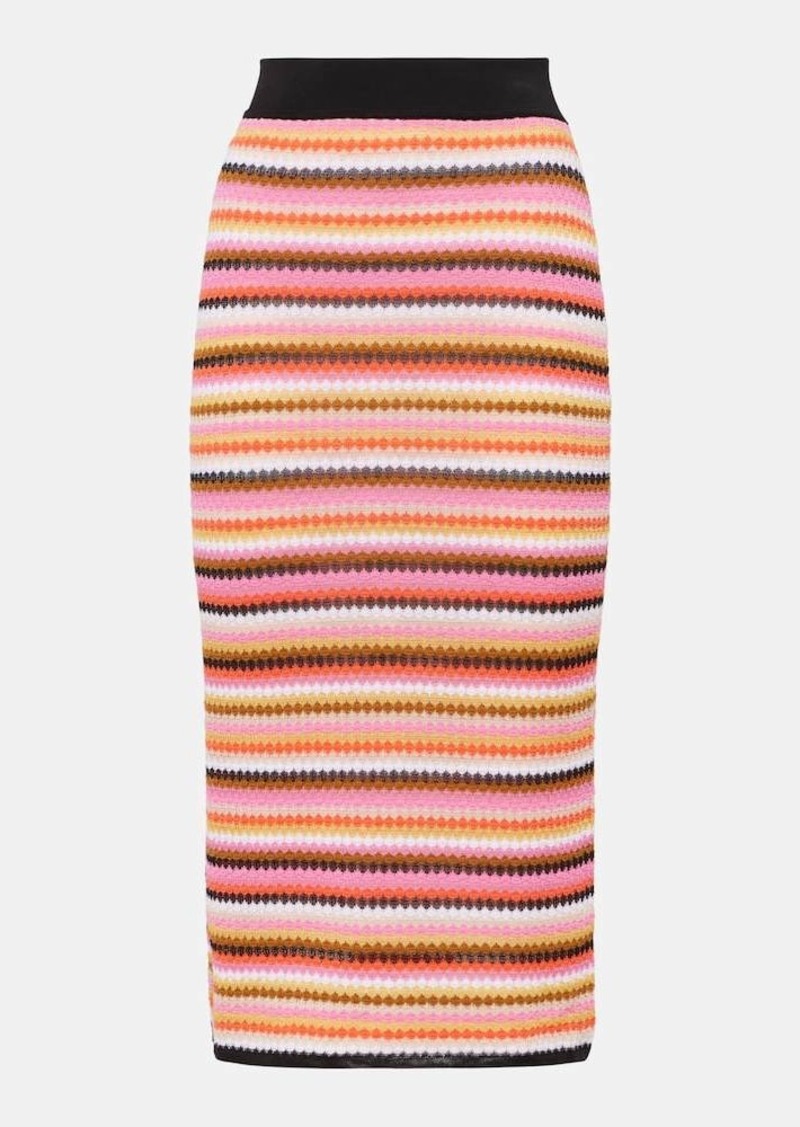 Missoni Cotton-blend midi skirt