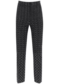 Missoni cropped pants with lurex zig zag pattern