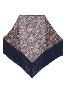 MISSONI Fringe triangle scarf