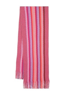 MISSONI Fringe wool blend scarf