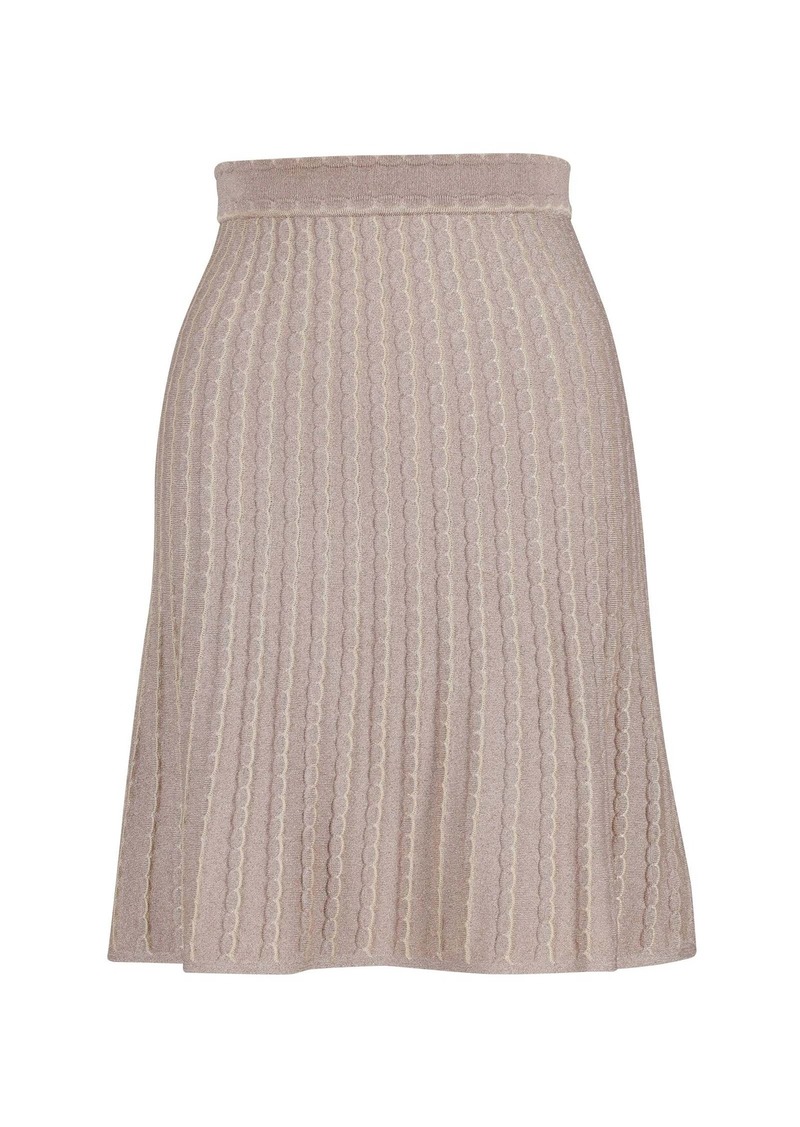 Missoni Knitted Skirt in Pink Nylon Polyamide