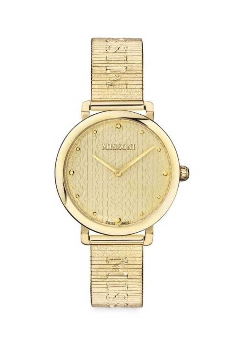 Missoni Logo Guilloché Bracelet Watch