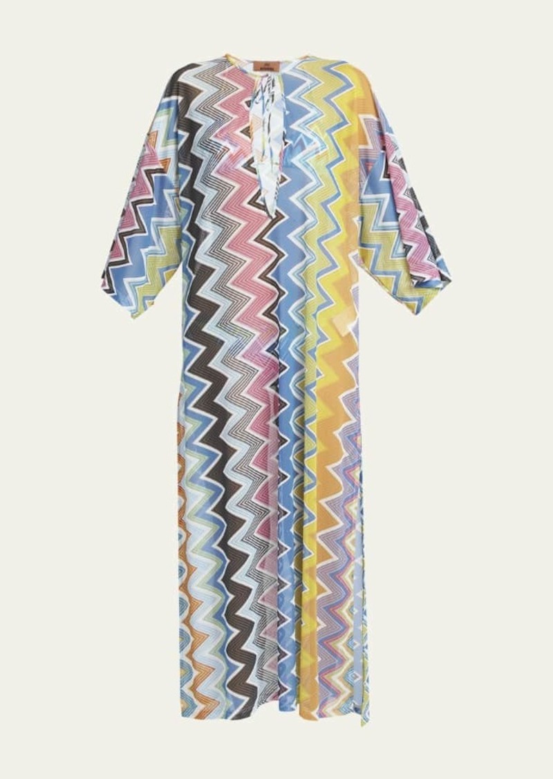 Missoni Macro Chevron Kaftan Coverup