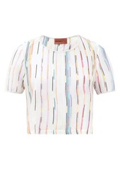 Missoni Mare Striped cropped-hem T-shirt