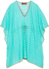Missoni Mare Woman Mare Crochet-knit Kaftan Turquoise