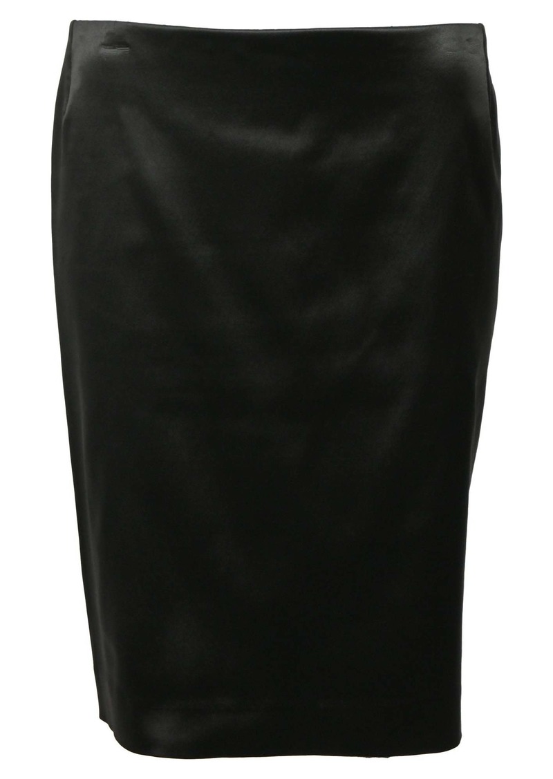 Missoni Midi Pencil Skirt in Black Acetate